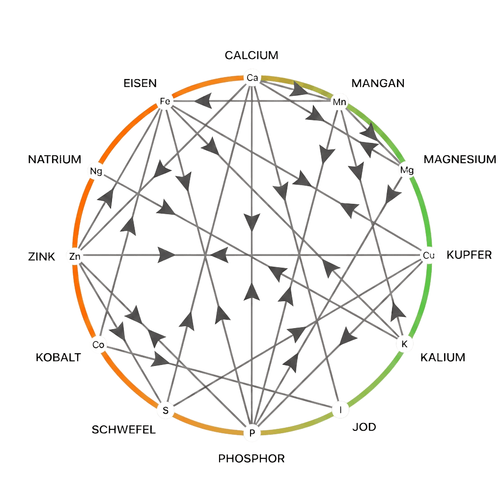 Mineral Balancing System: Wechselwirkungen der Mineralstoffe